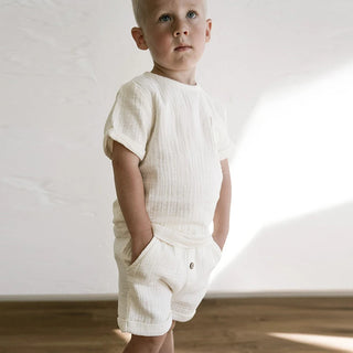 Double Gauze Muslin Cotton Shorts Set - RYAN AND REMI