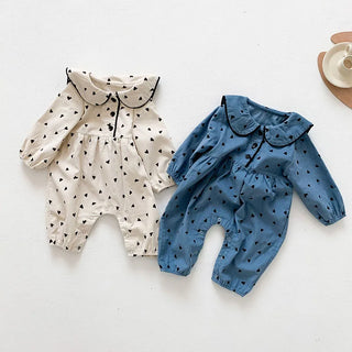 Peter Pan Collar Corduroy Jumpsuit - RYAN AND REMI