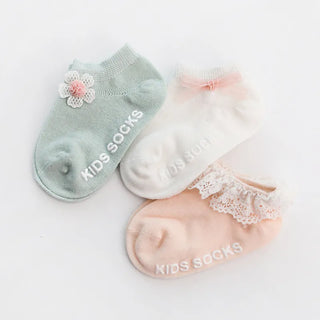 3 Pairs Kids Ankle Socks - RYAN AND REMI