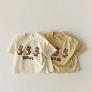 3 Little Bear Print Top - RYAN AND REMI