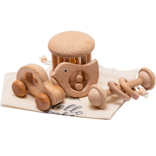 Wood Montessori Rattle Educational Baby Toys - RYAN AND REMI