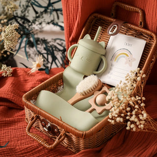 Baby-Geschenkbox im Vintage-Stil