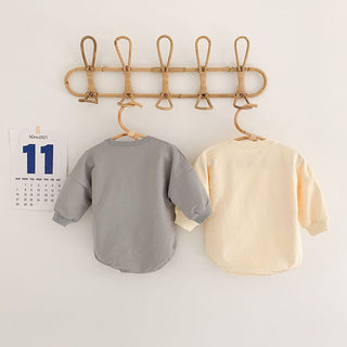 Baby Boy Sun Sketch Long Sleeve Bodysuit - RYAN AND REMI