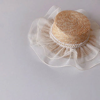 Lace Pearl Sun Hat - RYAN AND REMI