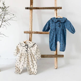 Peter Pan Collar Corduroy Jumpsuit - RYAN AND REMI