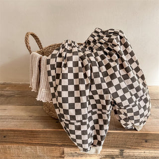 Kids Checkered Harem Pants - RYAN AND REMI