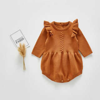 Solid Ruffled Sweater Jumpsuit - RYAN AND REMI