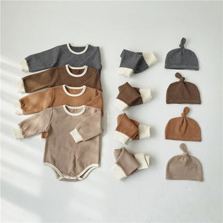 Gestreiftes Leggings-Set. 3-teilig