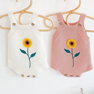 Sunflower Knitted Bodysuit - RYAN AND REMI