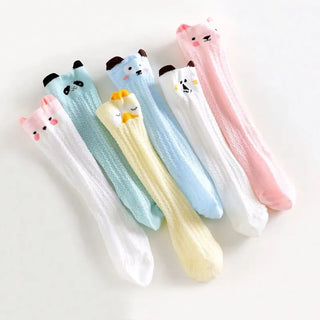 3 Pairs Baby Cotton Thigh High Socks - RYAN AND REMI