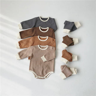 Gestreiftes Leggings-Set. 3-teilig