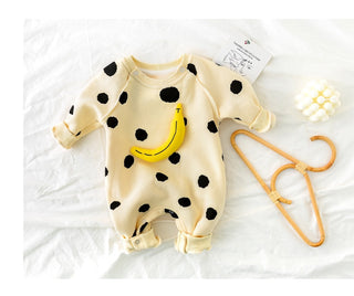 Polka Dot Banana Jumpsuit - RYAN AND REMI