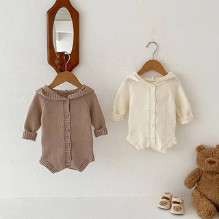 Pom Pom Hoodie Romper - RYAN AND REMI