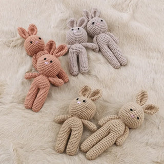 Cotton Crochet Baby Stuffed Rabbit Toy - RYAN AND REMI