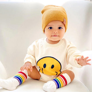 Smiley Face Baby Bodysuit - RYAN AND REMI