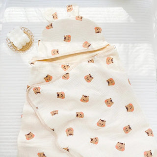 Hooded Cartoon Printed Towel - RYAN AND REMI