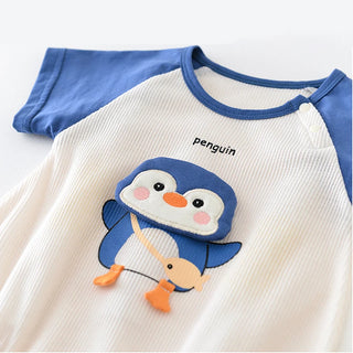 Penguin Short Sleeve Bodysuit - RYAN AND REMI