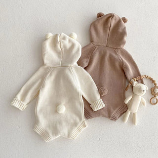 Pom Pom Hoodie Romper - RYAN AND REMI