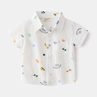 Boys Button Up Shirt - RYAN AND REMI