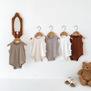 Solid Round Neck Bodysuit - RYAN AND REMI