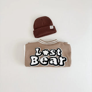 Bear Patch Varsity Jacket - RYAN AND REMI