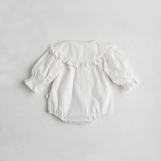 Ruffle Sleeve Pan Collar Girls Bodysuit - RYAN AND REMI