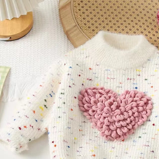 Thread Heart Knitted Sweater