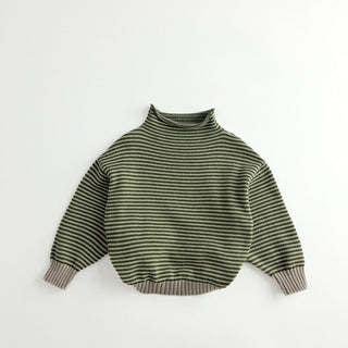 High Neck Knitted Pullover Sweater - RYAN AND REMI