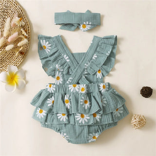 Daisy Printed Romper - RYAN AND REMI