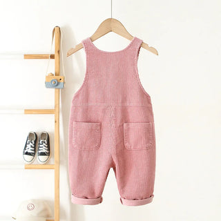 Corduroy Heart Print Jumpsuit - RYAN AND REMI