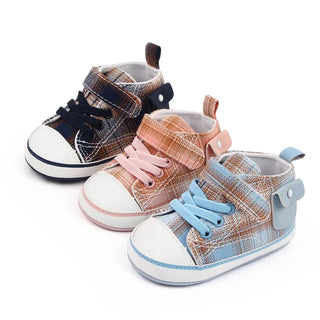 Baby Plaid Canvas Shoes - RYAN AND REMI