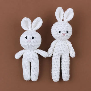 Cotton Crochet Baby Stuffed Rabbit Toy - RYAN AND REMI