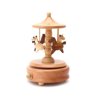 Wooden Carousel Music Box - RYAN AND REMI