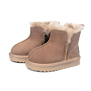 Girls Fur Lining Zip Up Snow Boots - RYAN AND REMI