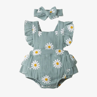 Daisy Printed Romper - RYAN AND REMI