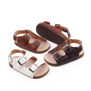 Vegan Leather Strap Sandals - RYAN AND REMI