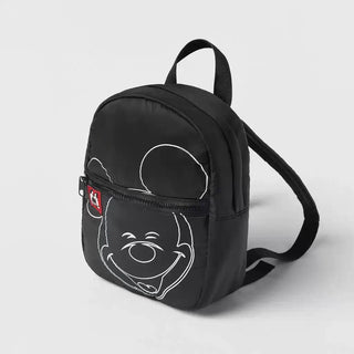 Mickey Disney Brand New Style Black Backpacks Children Printing Cute Soft Fashion Trendy Simple Canvas Bags For Baby Girls Boys - RYAN AND REMI