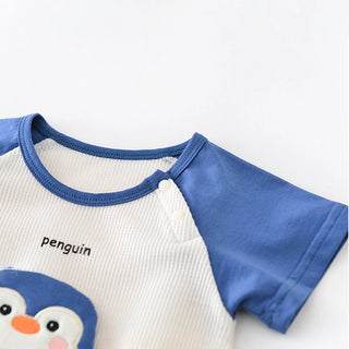 Penguin Short Sleeve Bodysuit - RYAN AND REMI