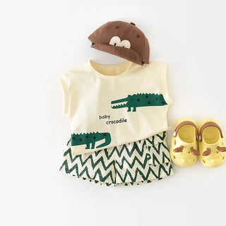 Baby Crocodile Shorts Set - RYAN AND REMI