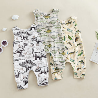 Baby Boy Animal Snap Romper - RYAN AND REMI