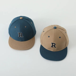 Letter R Peaked Baseball Hat - RYAN AND REMI