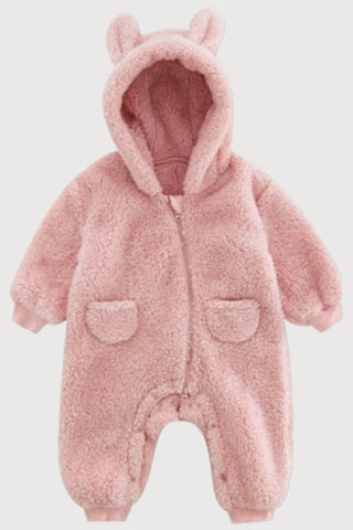 Teddy Hoodie Fleece Warm Jumpsuit - RYAN AND REMI