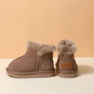 Girls Fur Lining Zip Up Snow Boots - RYAN AND REMI