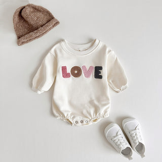 Love Embroidery Girl Bodysuit - RYAN AND REMI