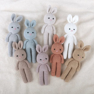 Cotton Crochet Baby Stuffed Rabbit Toy - RYAN AND REMI