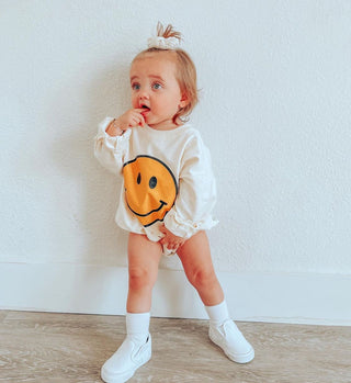 Smiley Face Baby Bodysuit - RYAN AND REMI