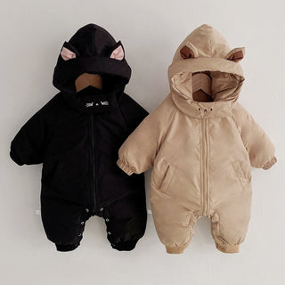 Cute Cartoon Ears Hooded Jumpsuit - RYAN AND REMI