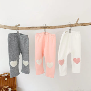 Baby Girl Heart Cotton Pants - RYAN AND REMI