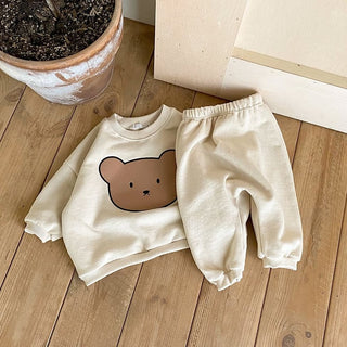 Long Sleeve Bear Sweater Set - RYAN AND REMI