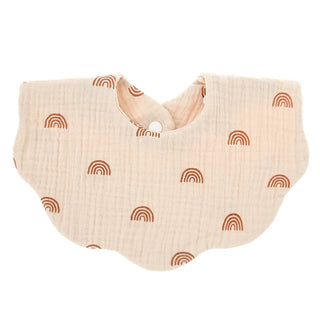 Muslin Round Petal  Infant Bib - RYAN AND REMI